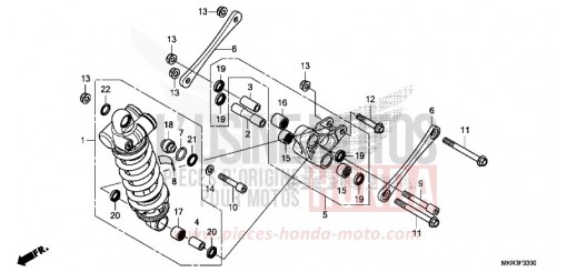 KISSEN, HINTEN (CBR1000ST) CBR1000STL de 2020